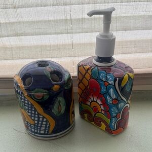 Talavera Colorful Ceramic Bath Set